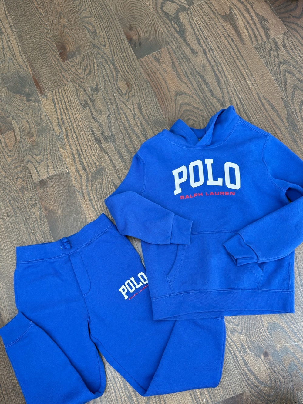 Polo by Ralph Lauren Blue Hoodie and Jogger Set